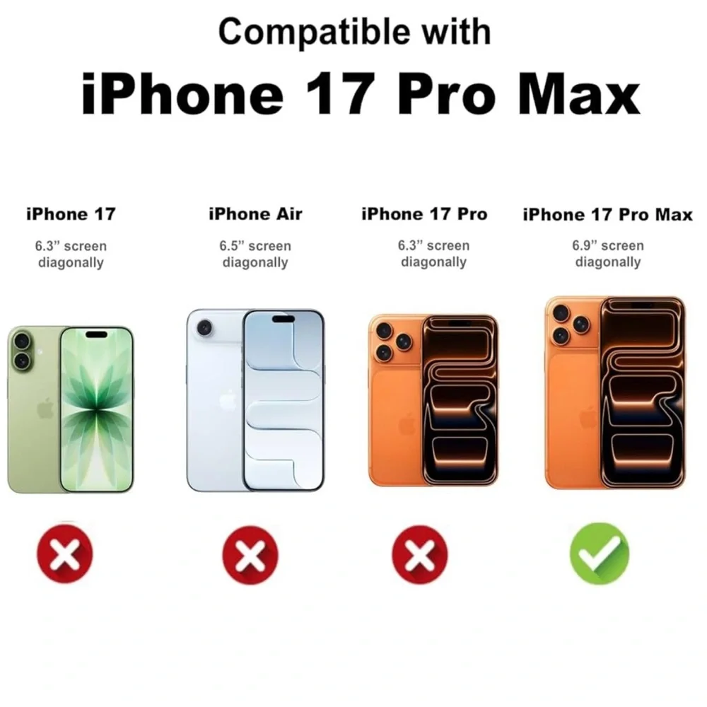 iPhone 17 Pro Max Clear Mobile Phone Case